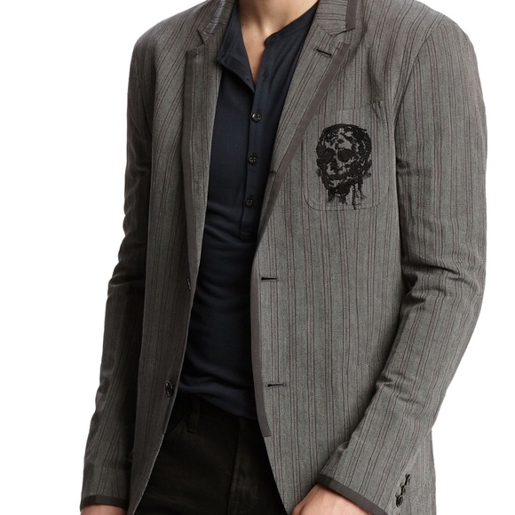 John Varvatos Finley Skull Jacket 40 - Picture 1 of 8